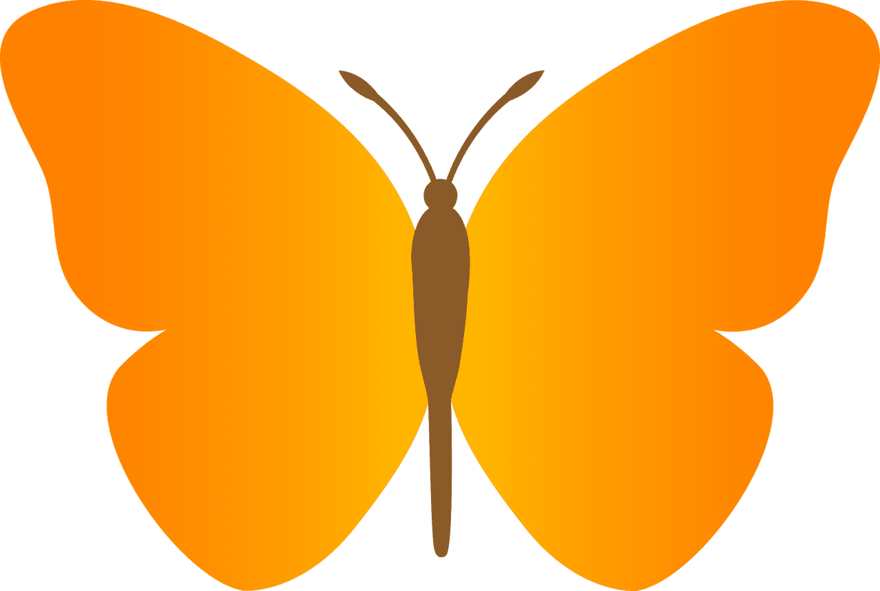 Clipart simple butterfly photo