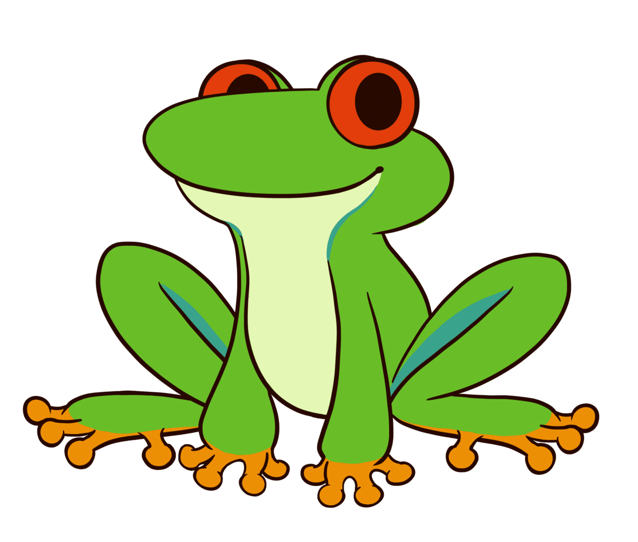 Box of frog media pictures cute clipart