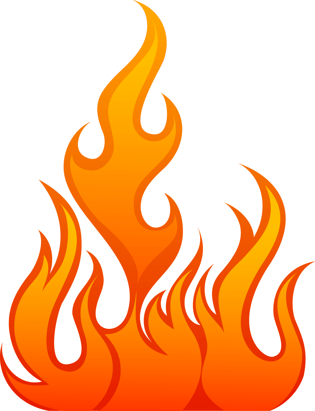 Flame fire logo vector brand clipart 2