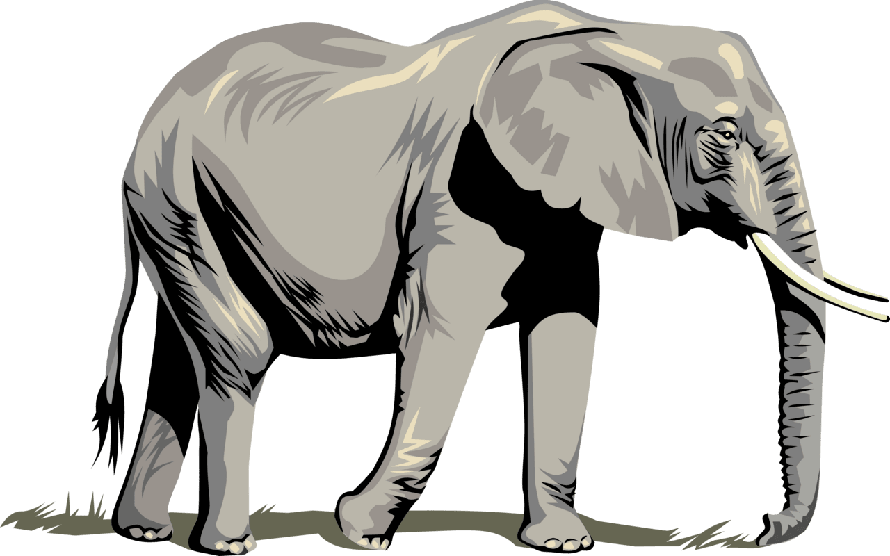 Elephant pin page clipart free 2