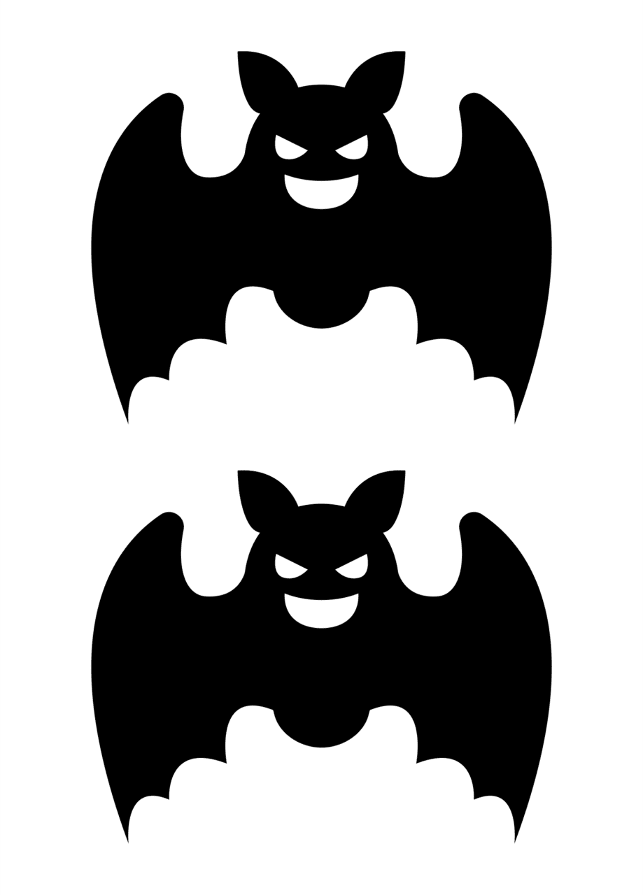 Halloween bat template printables printablee clipart transparent