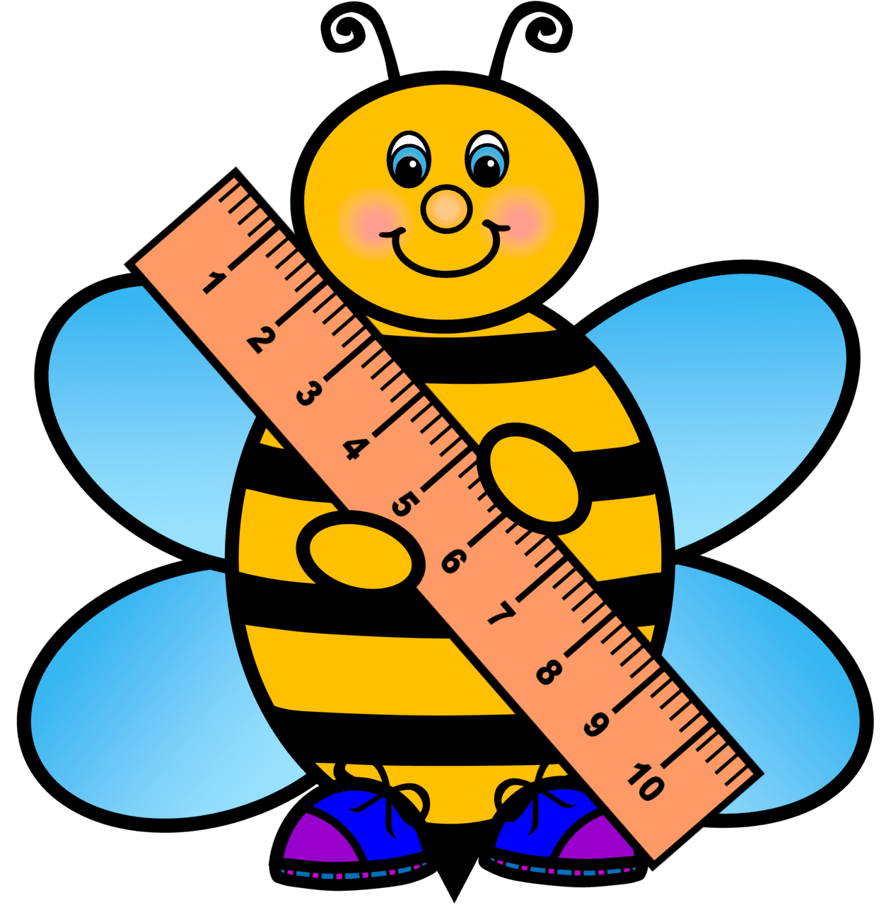 Bee pin page clipart clip art