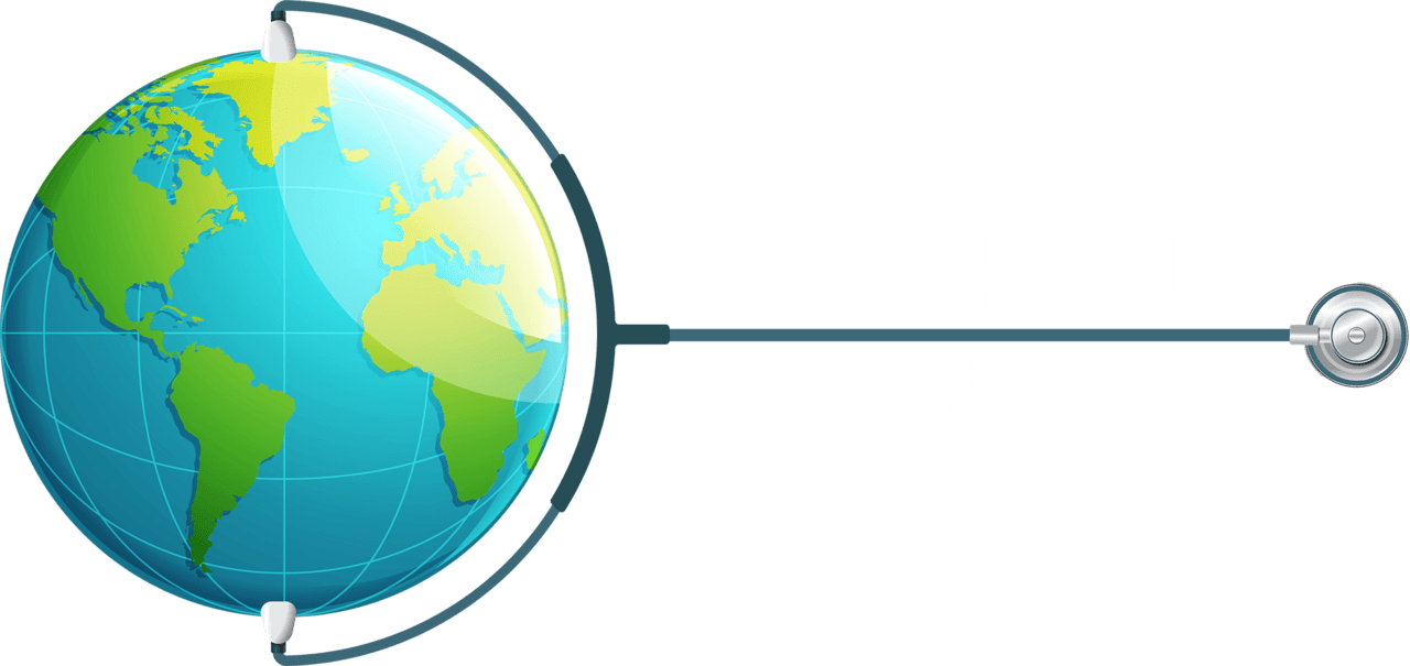 Earth world health day banner vector image clipart