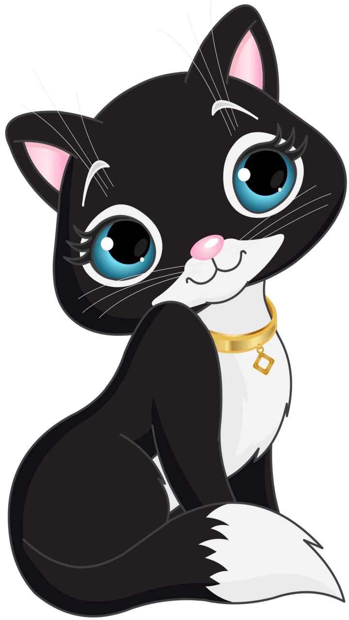 Cat pin page clipart transparent