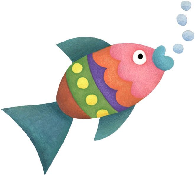 Fish pin page clipart vector