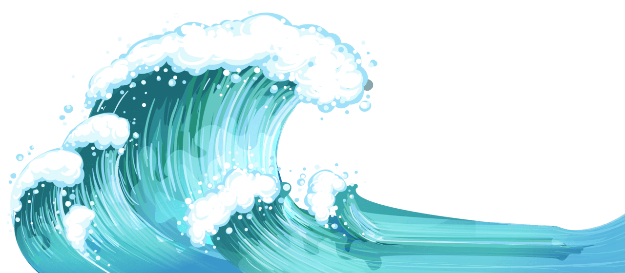 Beach sea waves clipart clip art