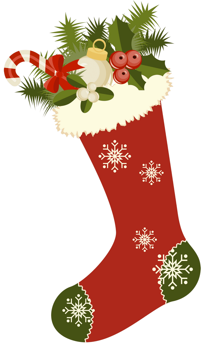 Red retro christmas ing picture clipart vintage ings art