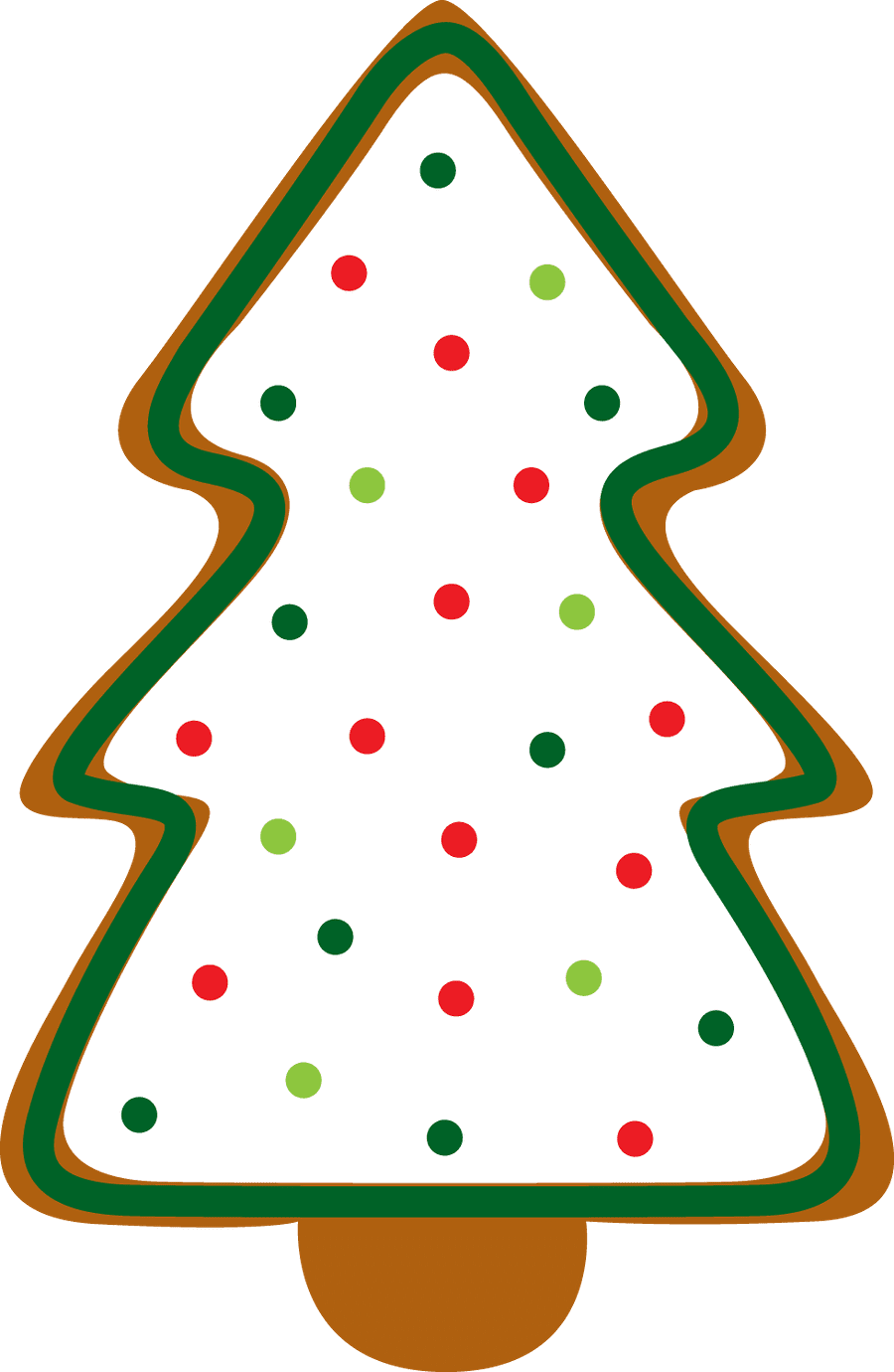 Cool christmas tree clipart logo