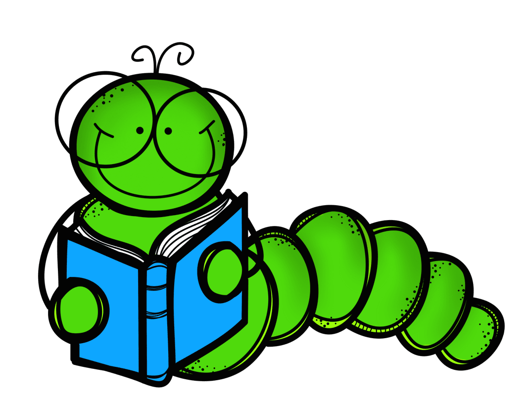 Background book worm clipart