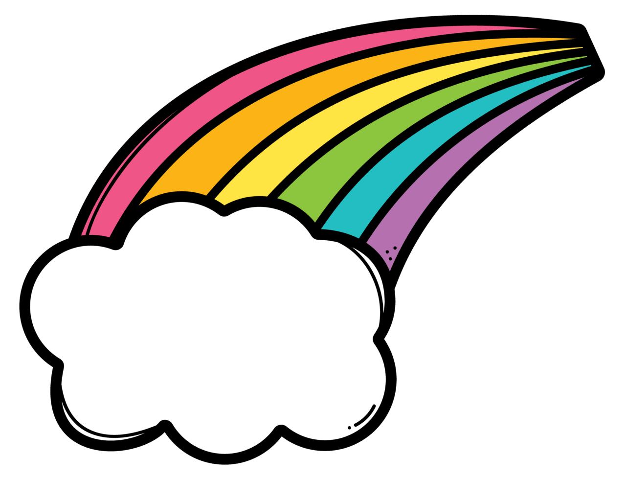 Rainbow pin page clipart logo