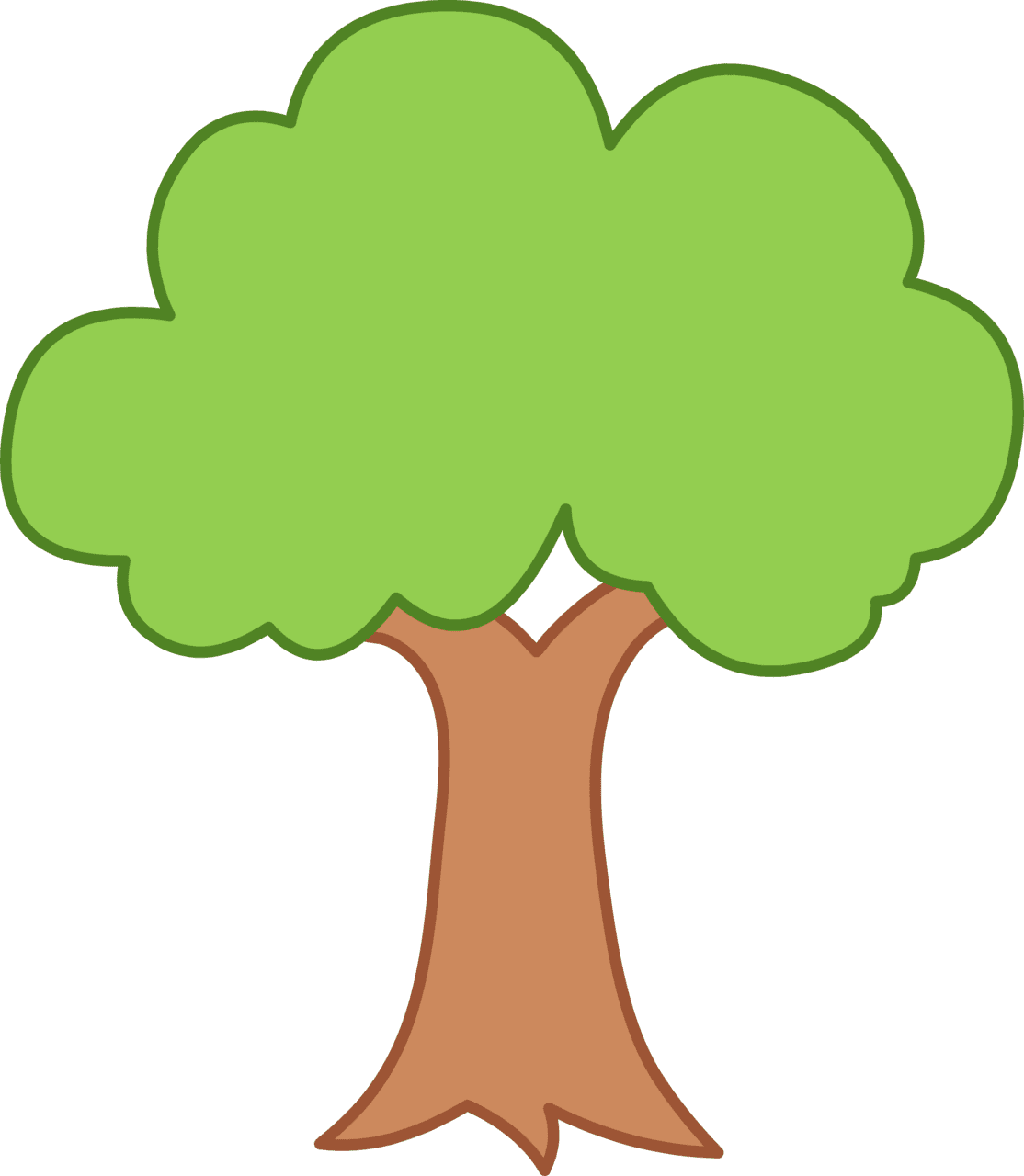 Green tree clipart panda images