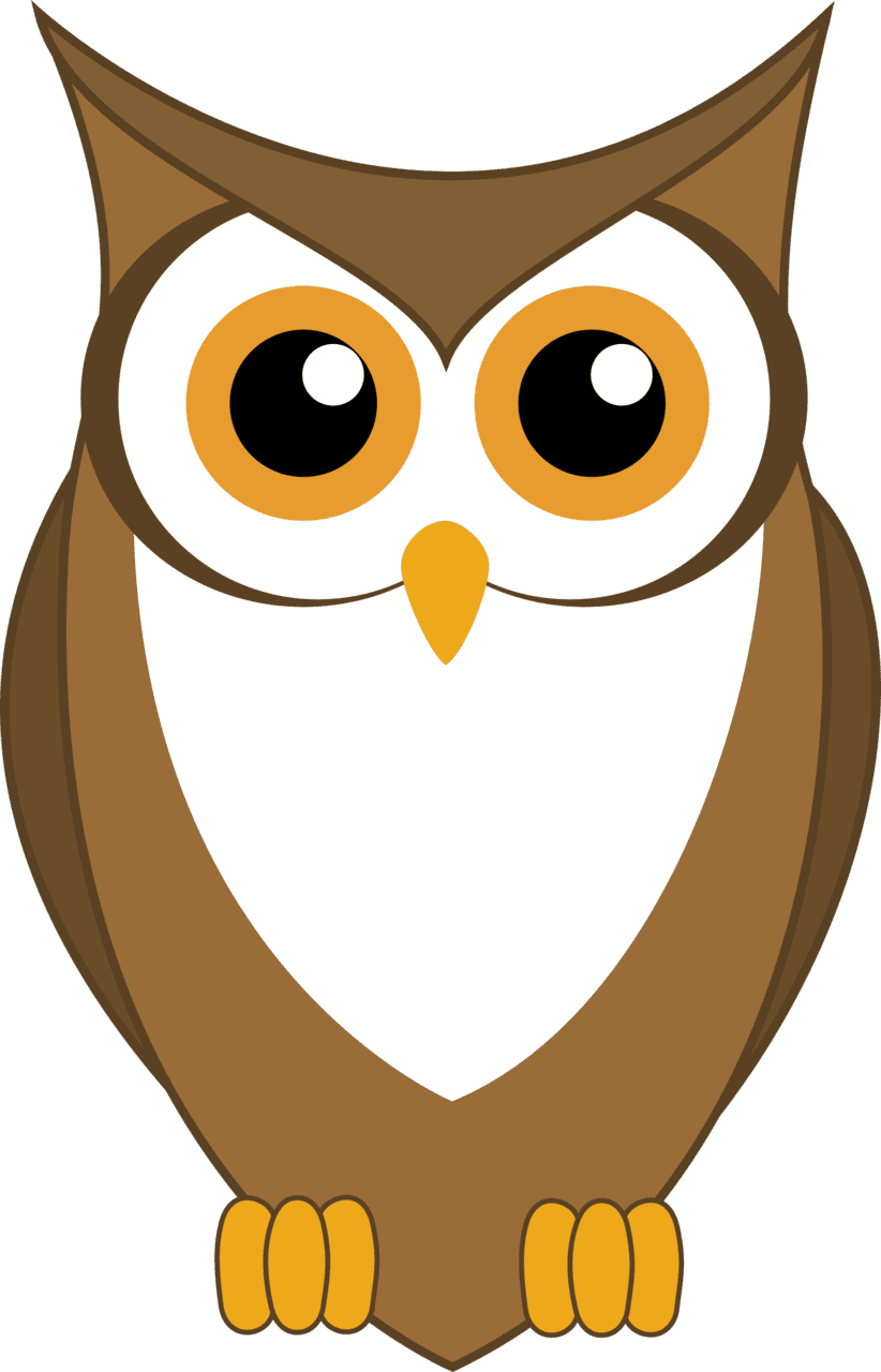 Bird clipart of baby owl cute owls vector clipartmax