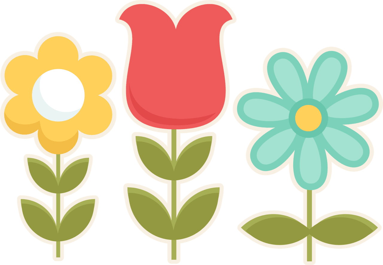 Flowers miss kate cuttables flower template crafts clipart free