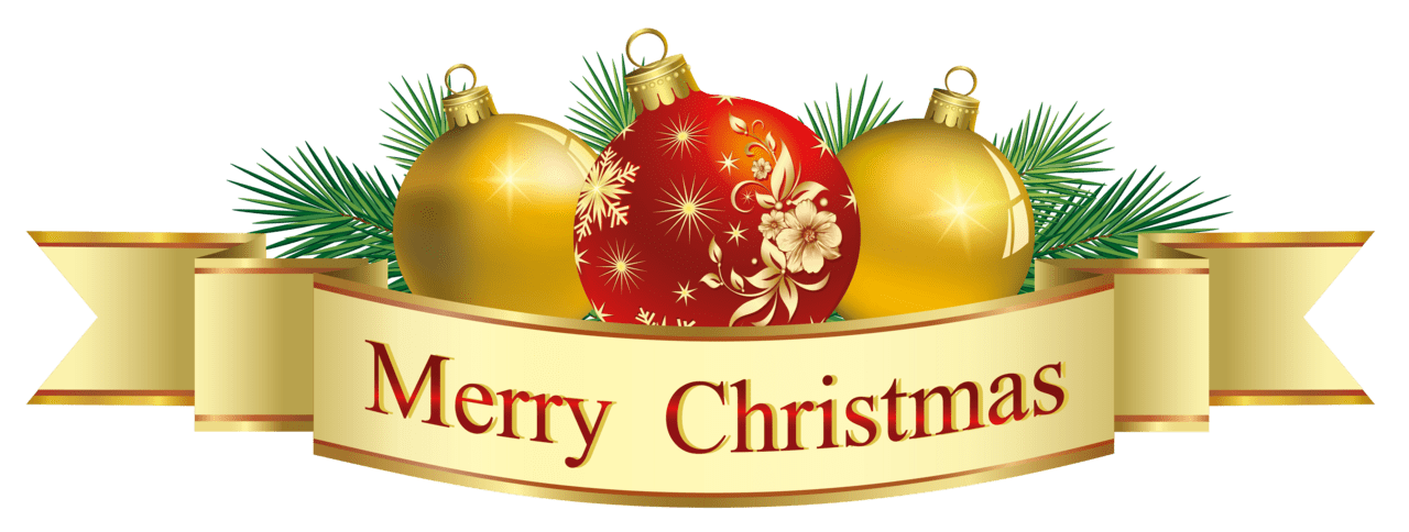 Merry christmas deco clipart free