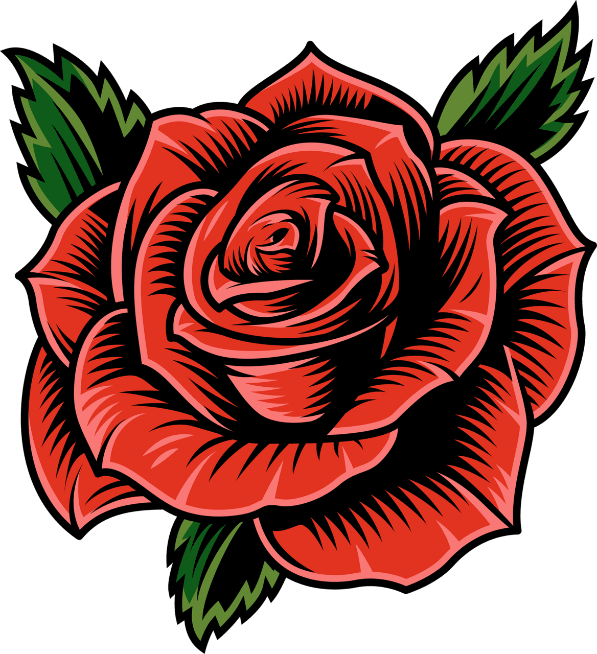 Red rose clipart free