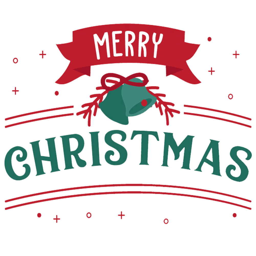 Cute merry christmas clipart for your holiday decorations photo