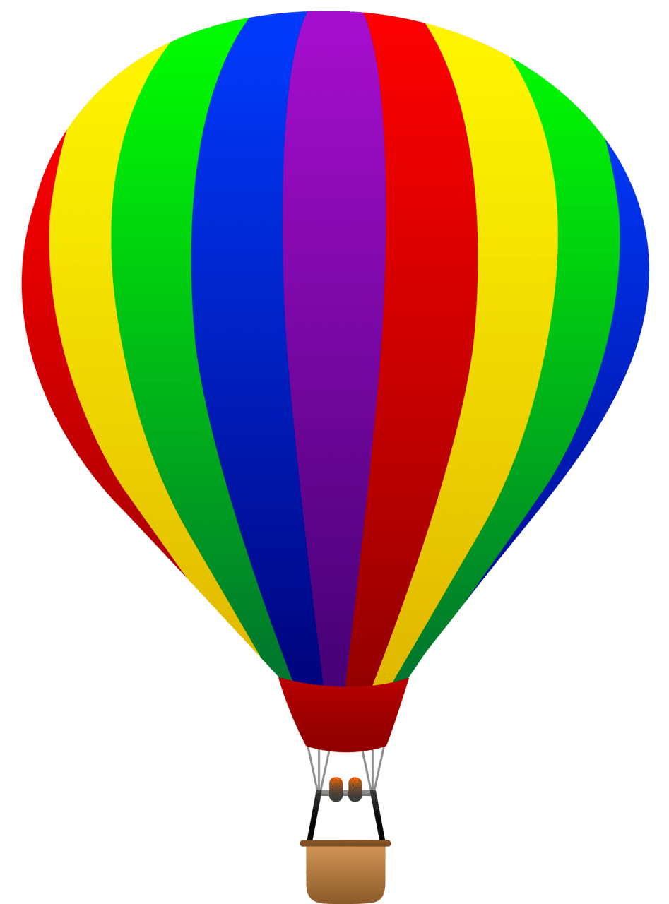 Balloon cute clipart and coloring pages image