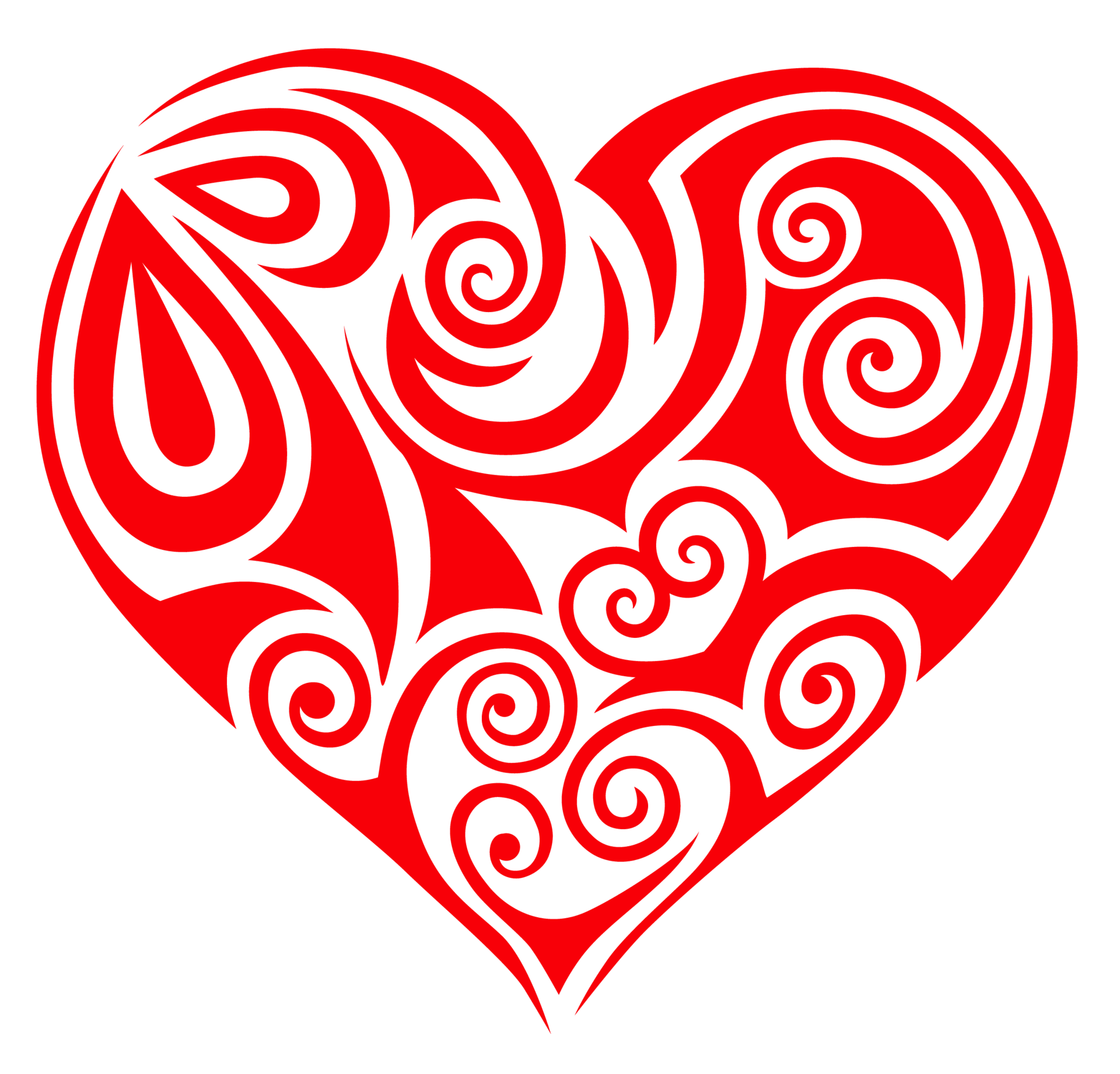 Ornament heart clipart transparent