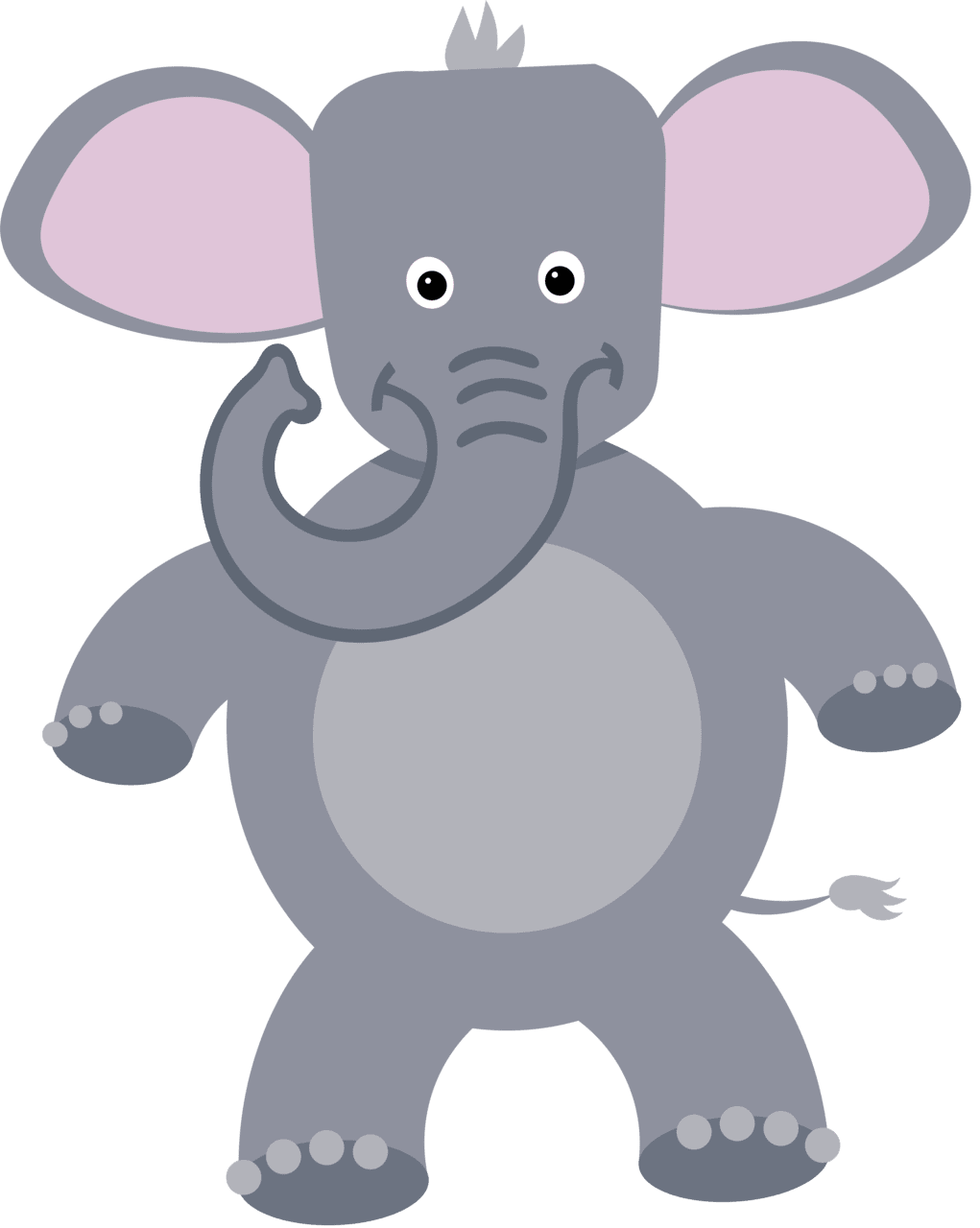 Elephant pin page clipart free