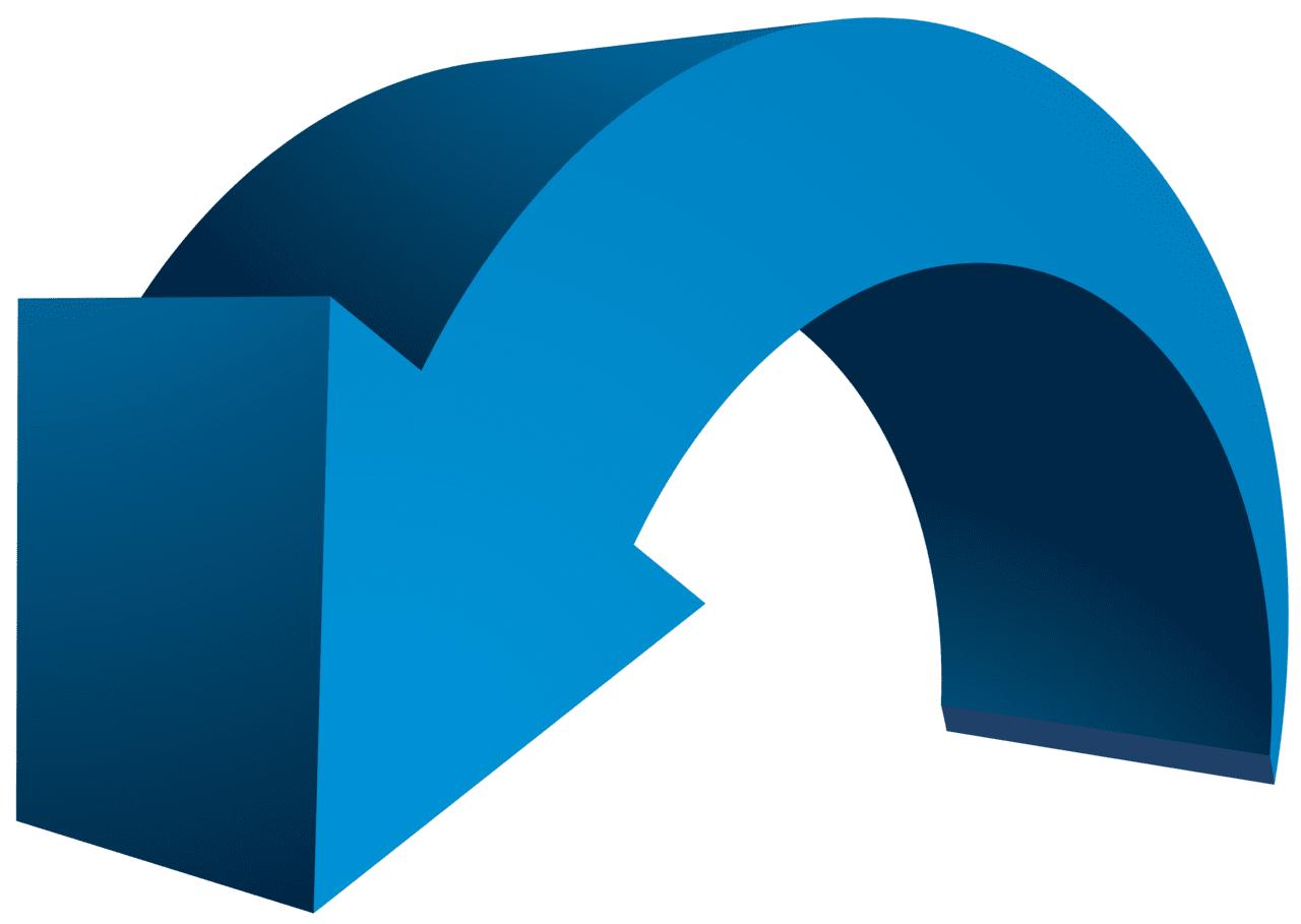 Blue arrow clipart image