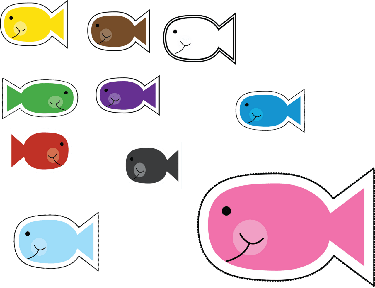 Fish clipart for kids panda images