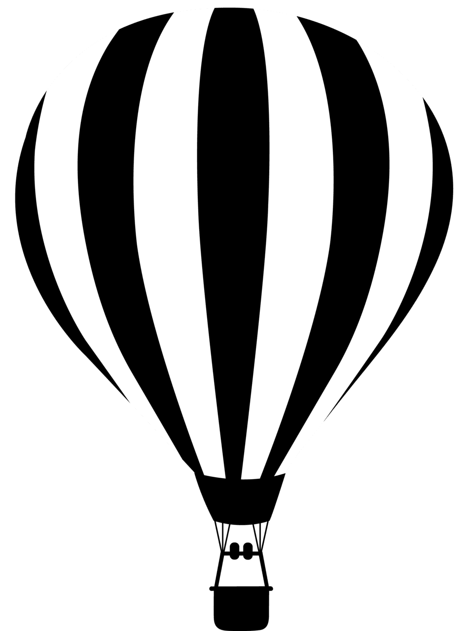 Balloon cute clipart and coloring pages picture