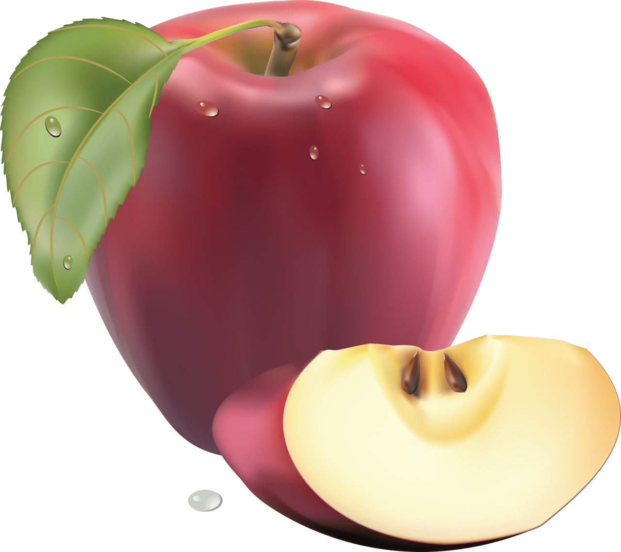 Red apple image for clipart 4