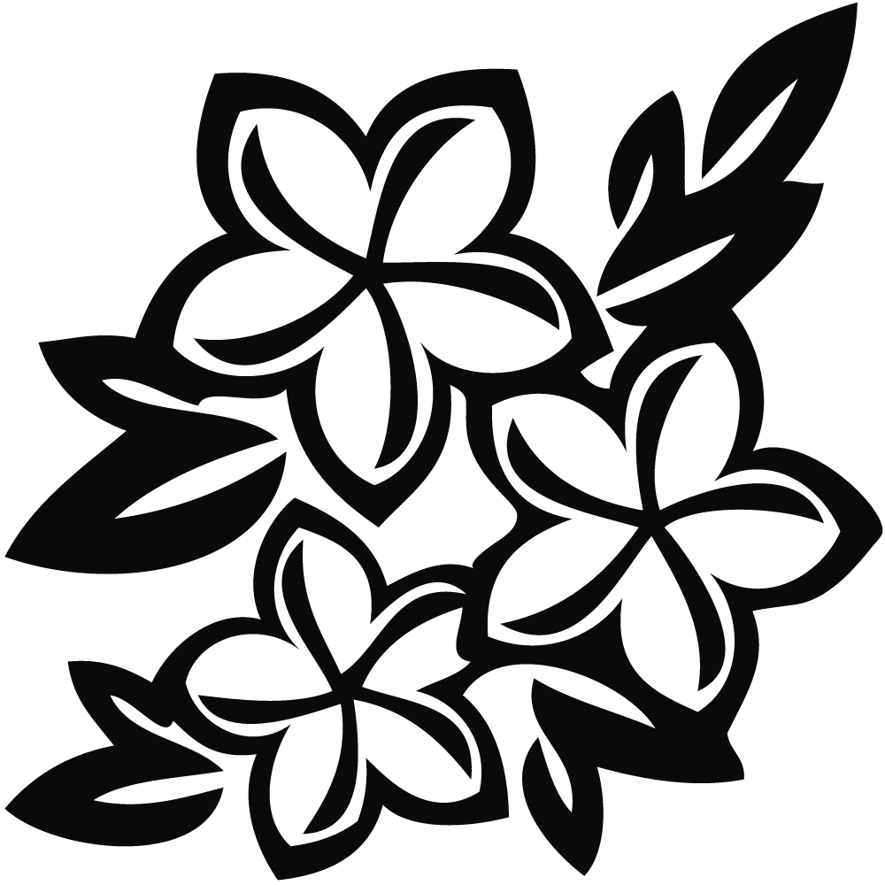 Clipart spring flowers black and white panda images drawing flower