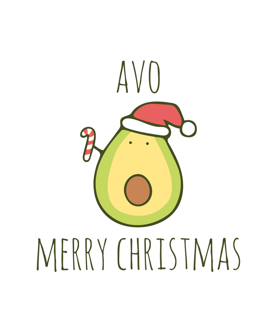 Avo merry christmas by myndfart clipart vector