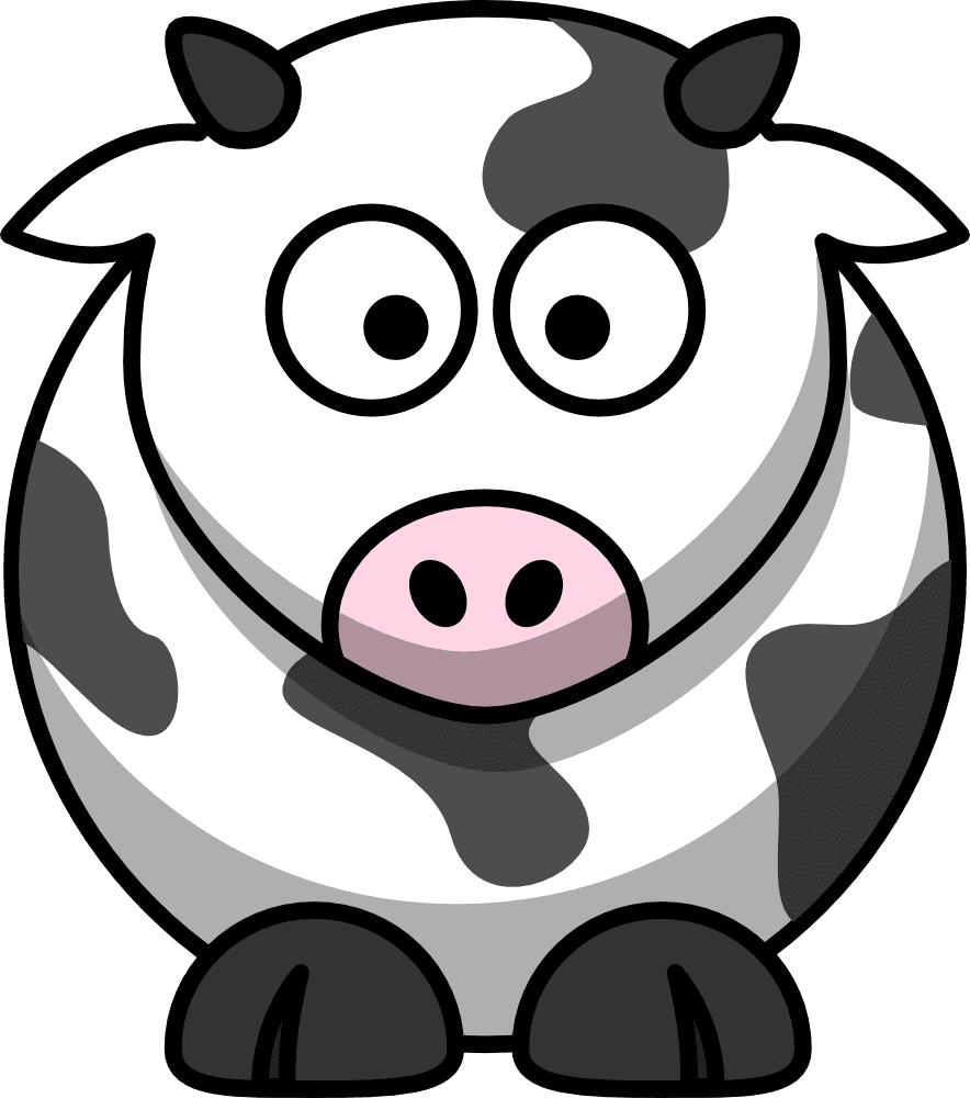 Labels clipart cartoon cow logo