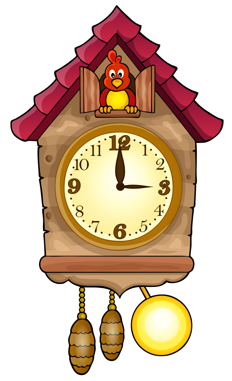 Cute cuckoo clock for clipart transparent