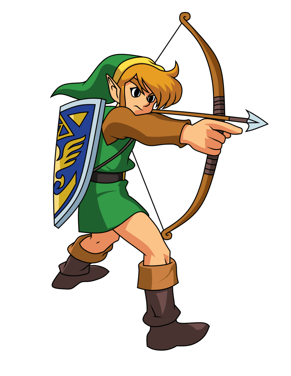 Arrow link the legend of zelda to past clipart background