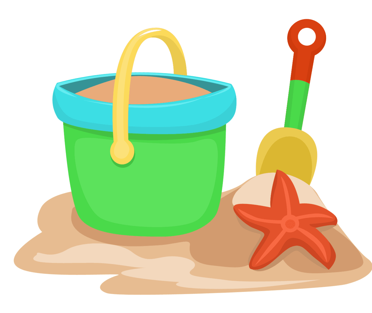 Beach pin page clipart image