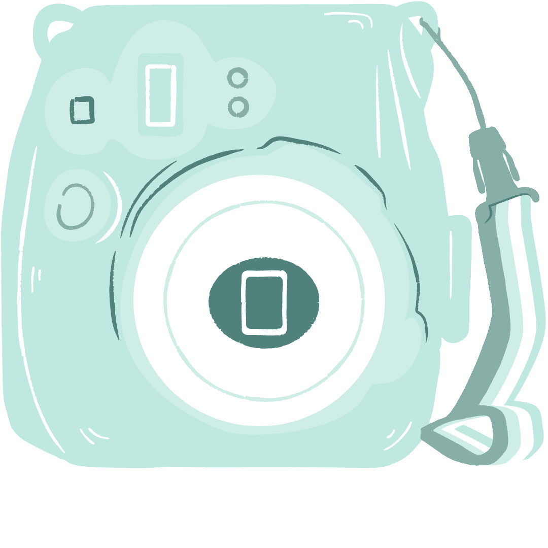 Green fiji polaroid camera macbook folder clipart transparent