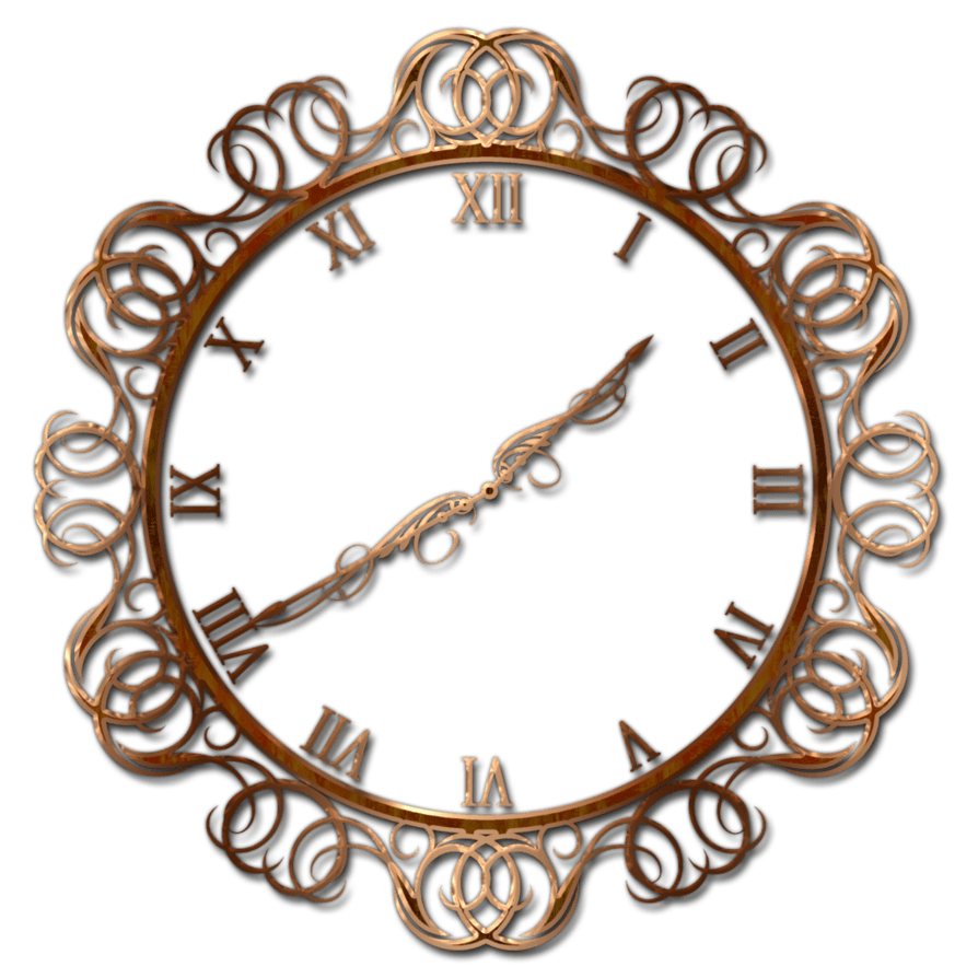 Decorative wall clock by lyotta deviantart clipart logo