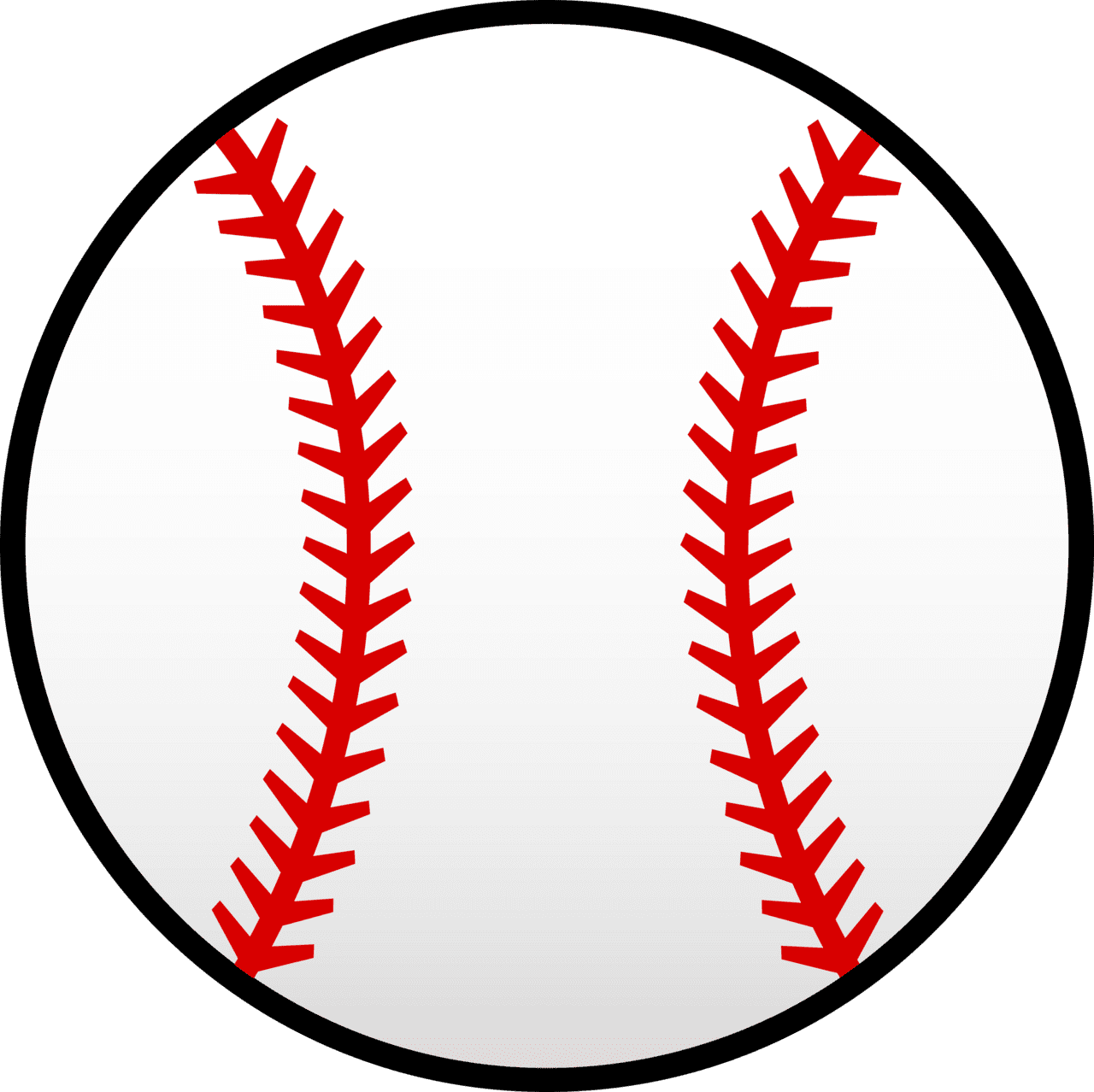 Baseball cute clipart and coloring pages free