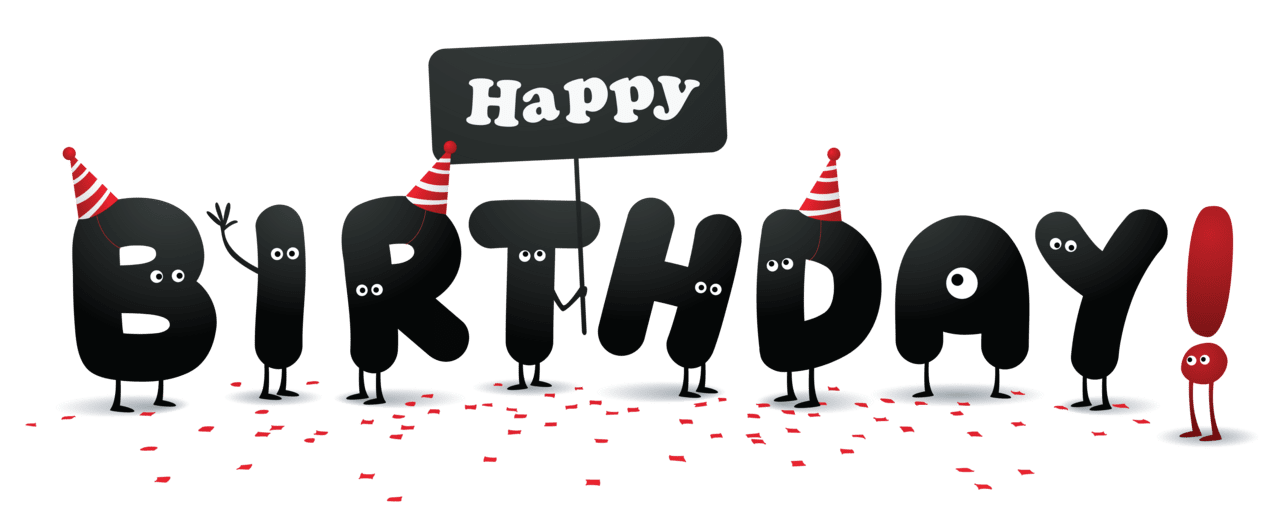 Funny happy birthday clipart picture