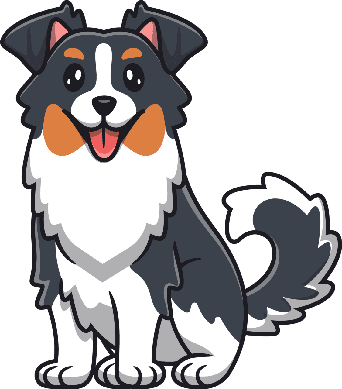 Clipart dog german shepherd cartoon art logo