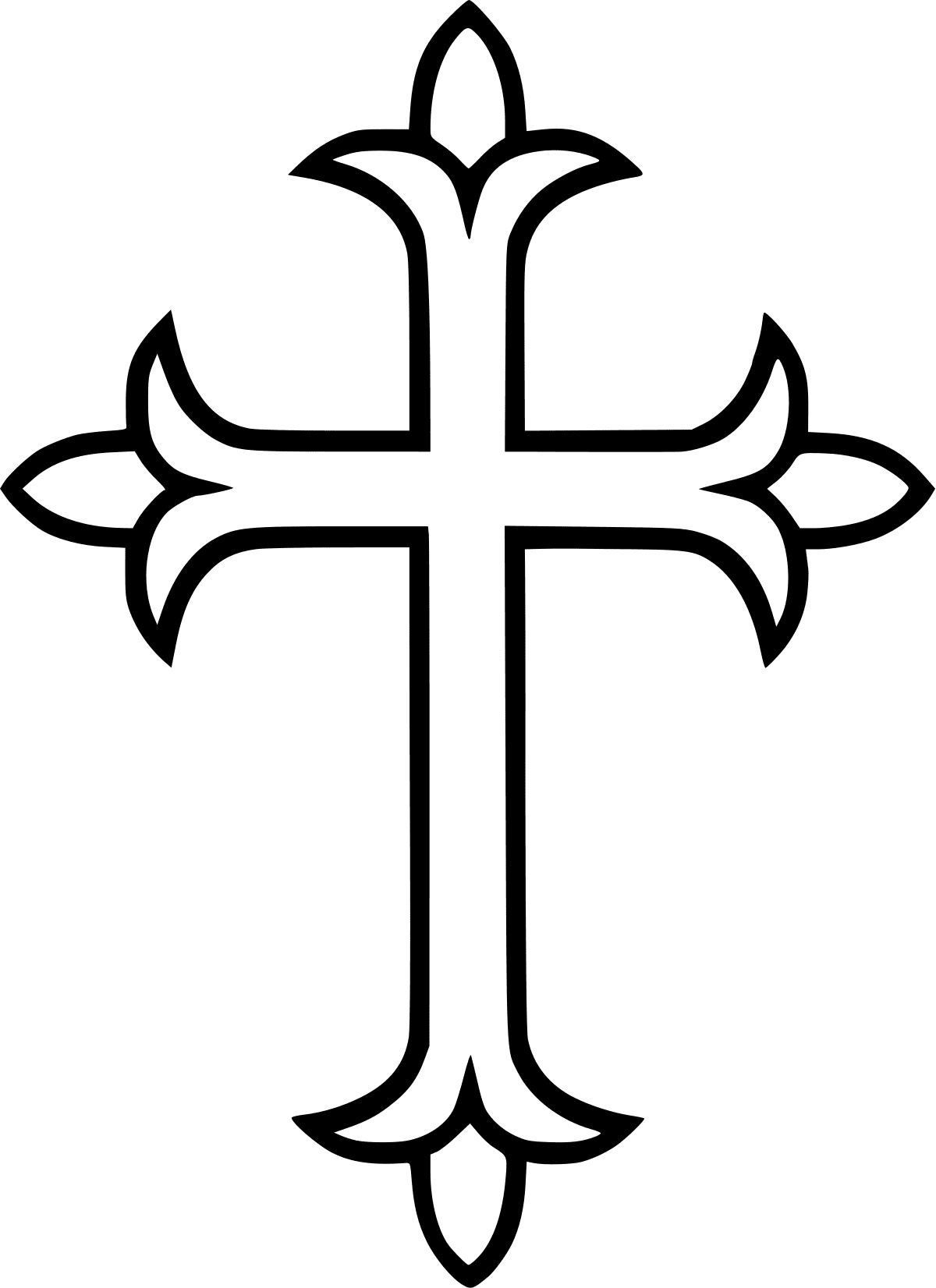 Western syriac cross wikimedia mons clipart image