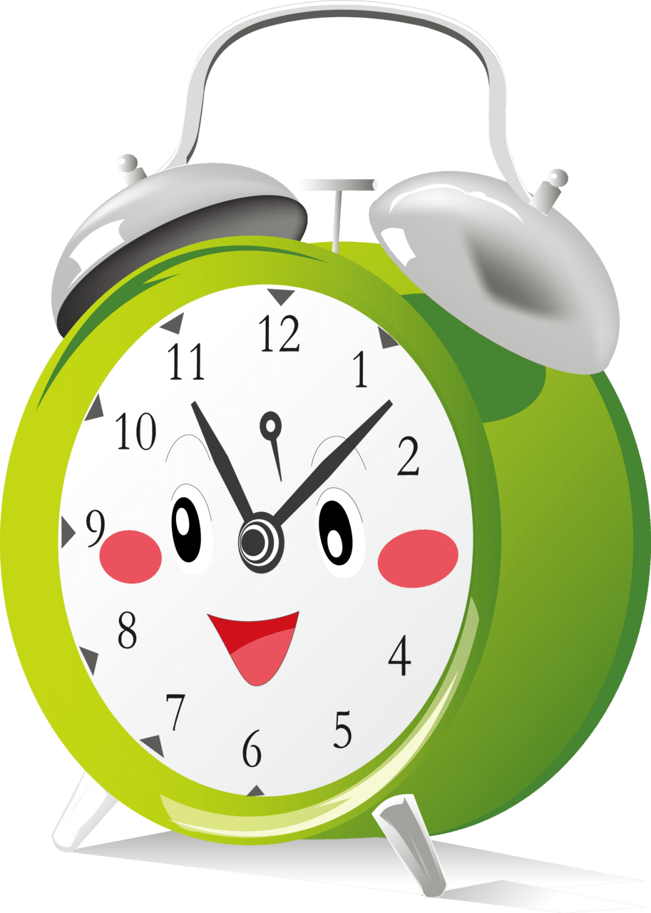 Clock pin page clipart image