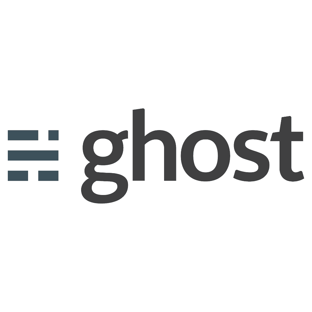 Ghost logo blogging platform vector brand clipart