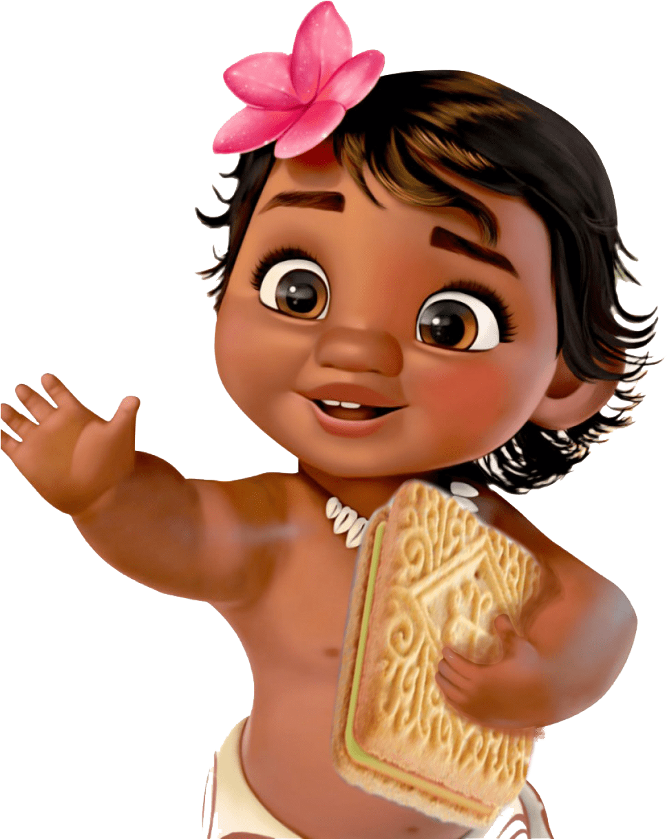 Baby moana thank you cards clipart full size pinclipart image