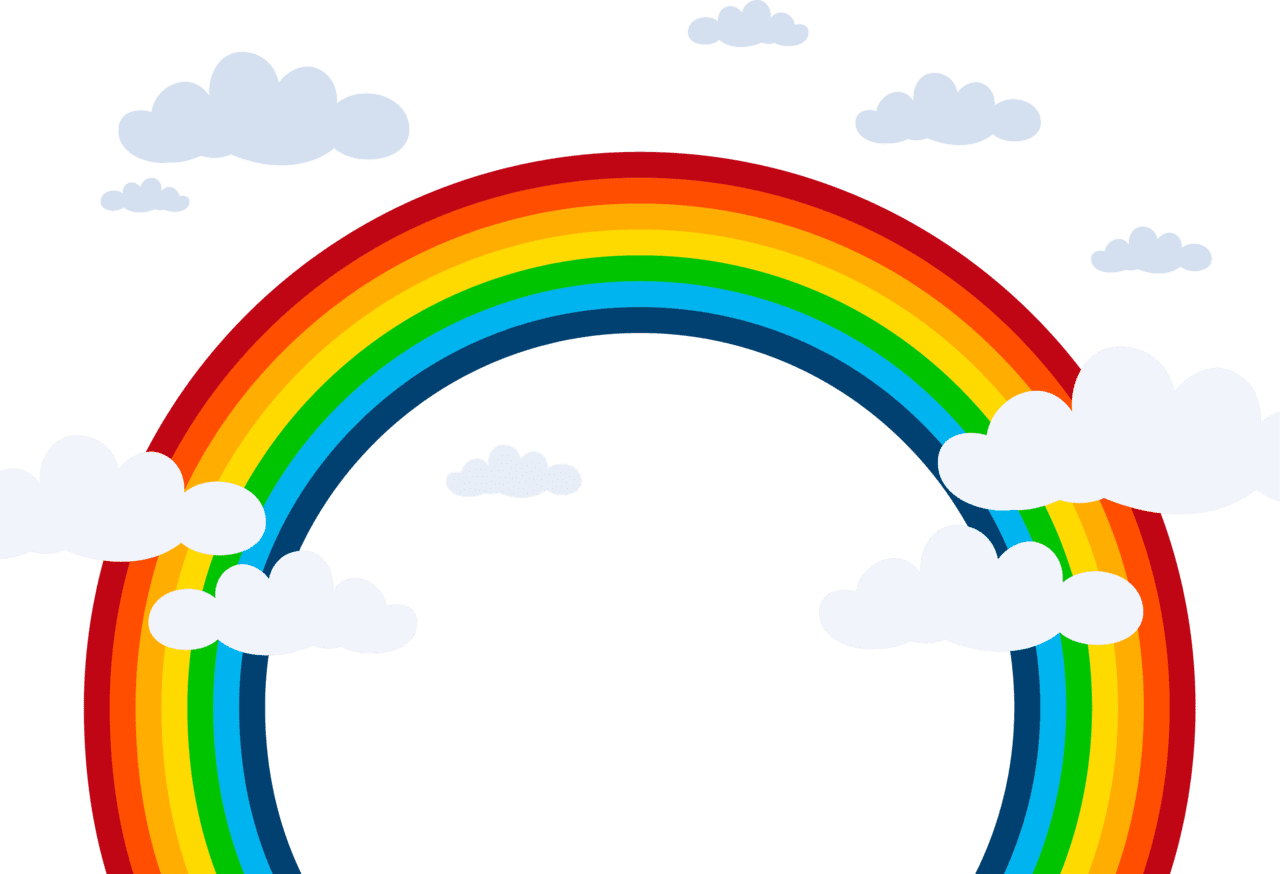 Rainbow ra bow cut out large images transparen clipart