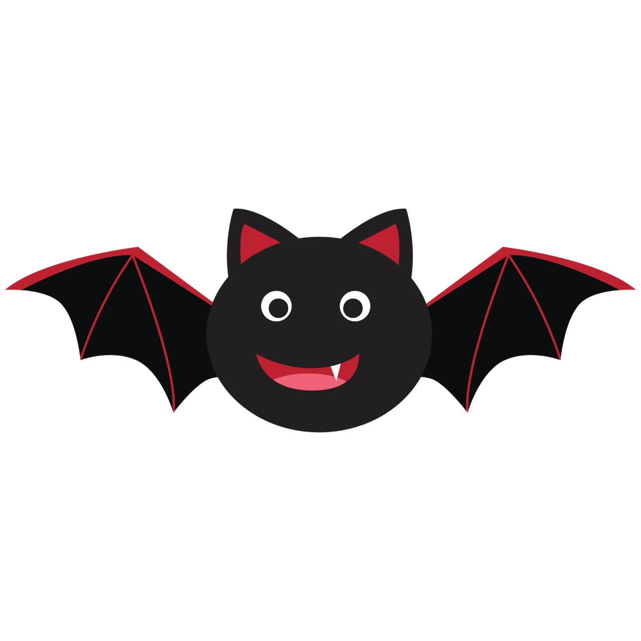 Cartoon bat cliparts transparent