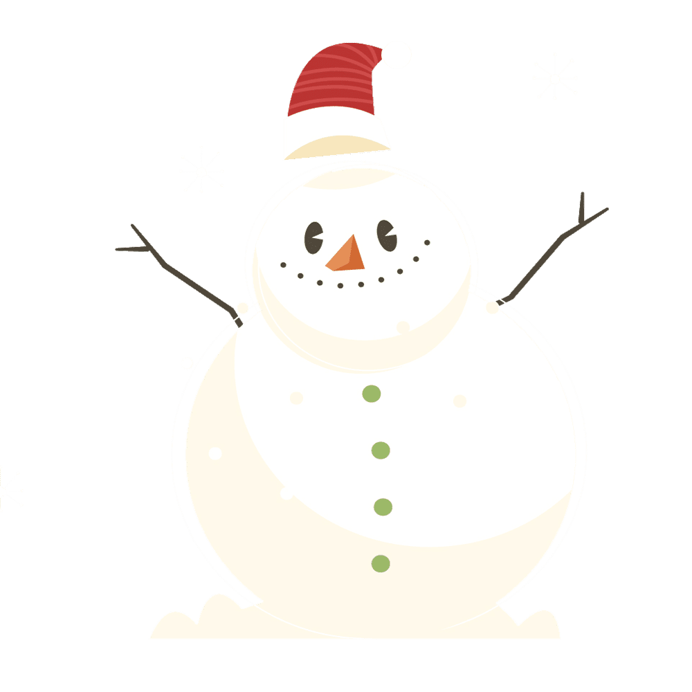 Cute snowman clipart for your holiday decorations photo