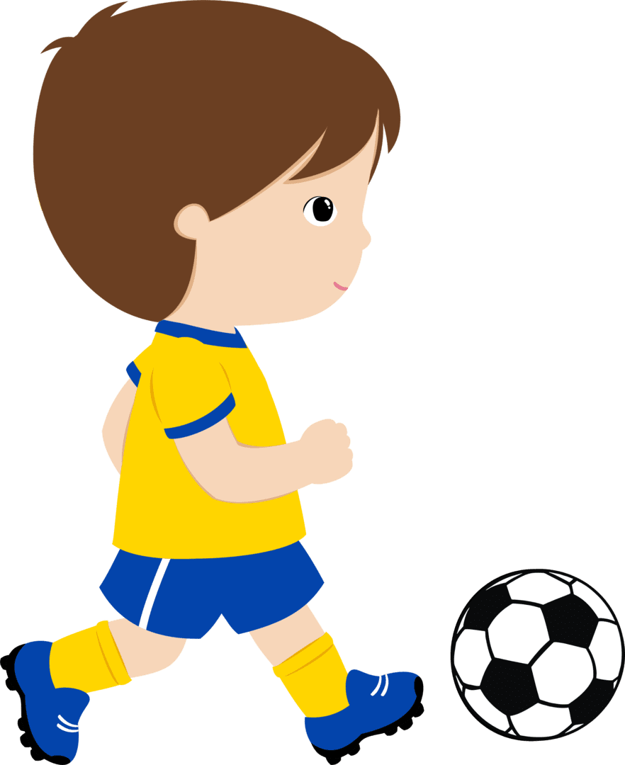 Soccer ball sports gin stica football player drawing theme players clipart image