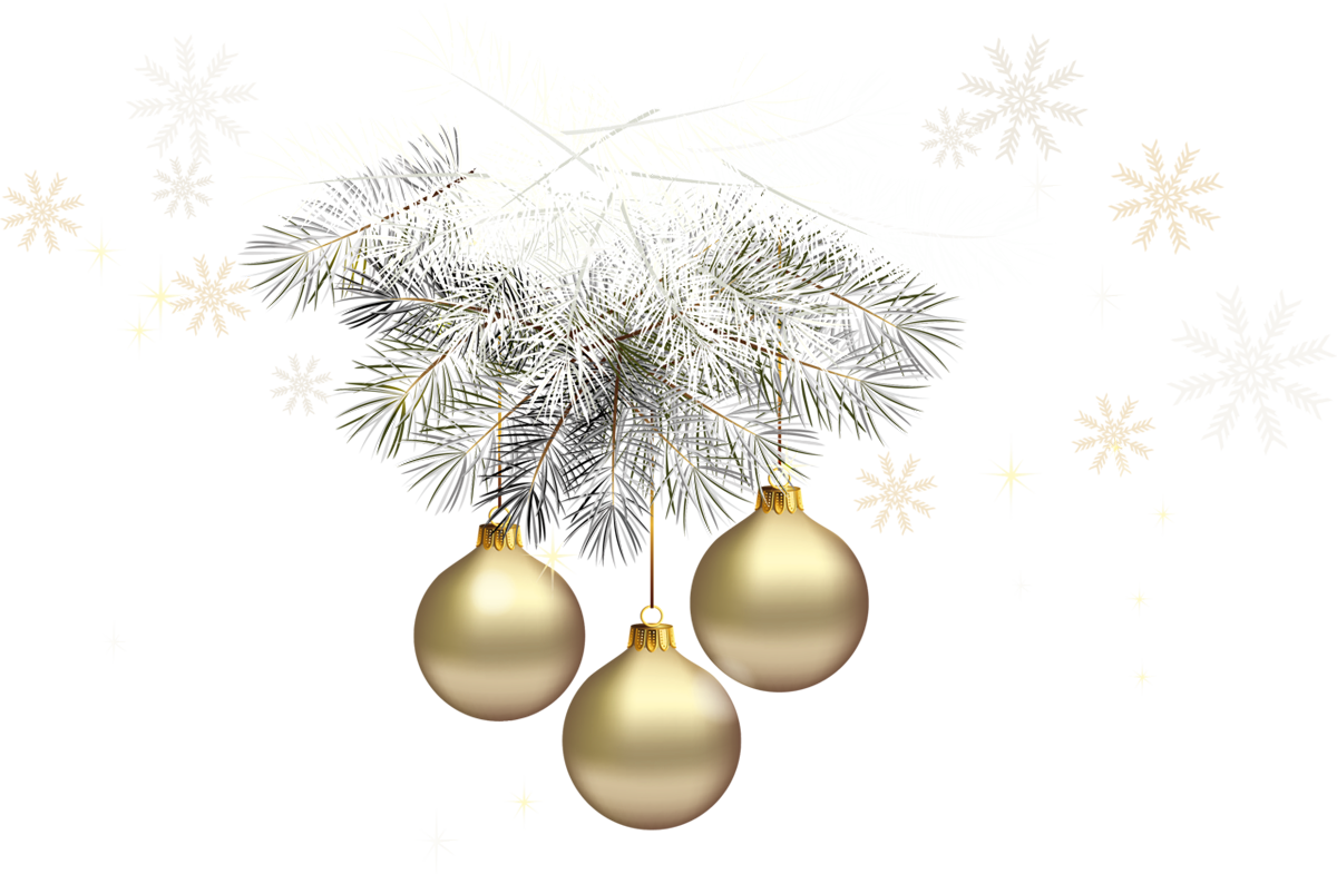 Elegant gold and silver christmas ball clipart clip art