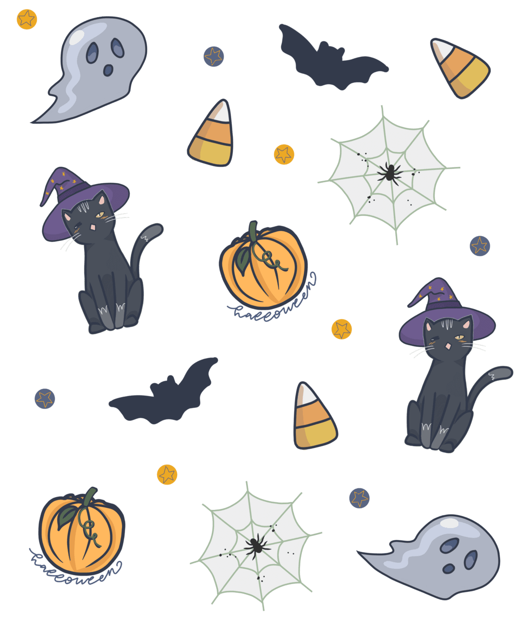 Halloween fun sticker for sale by goodfitt cr ions creations clipart transparent