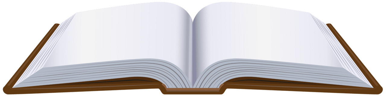 Open book clipart image