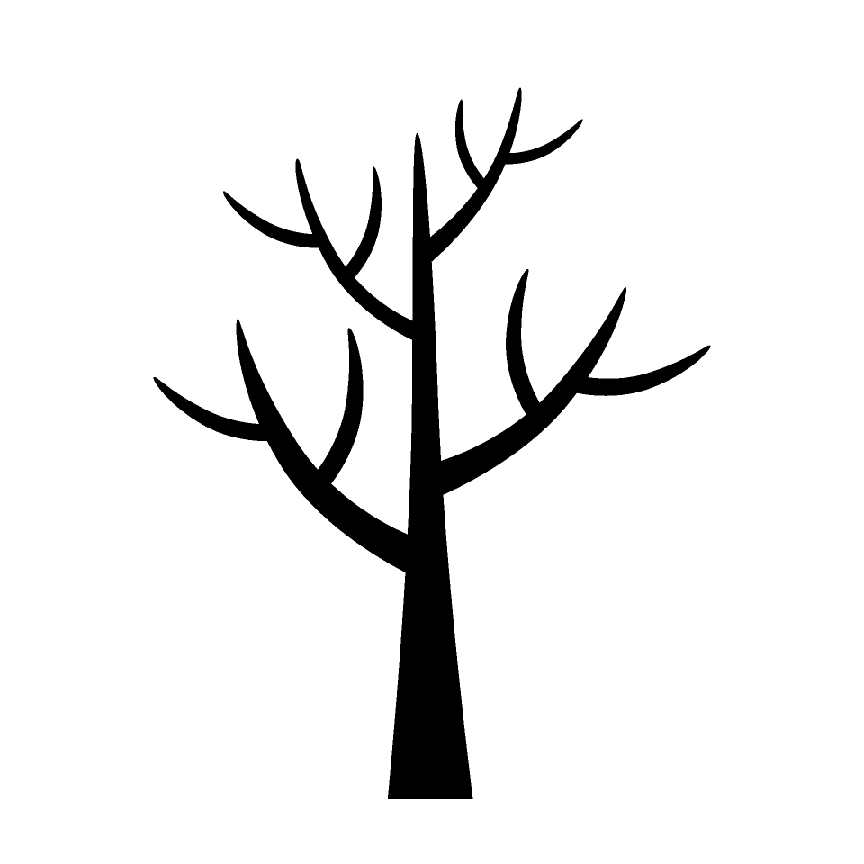 Tree without leaves silhouette clipart pictures illustoon